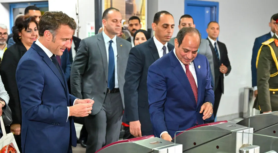 Prezydent Francji i Prezydent Egiptu