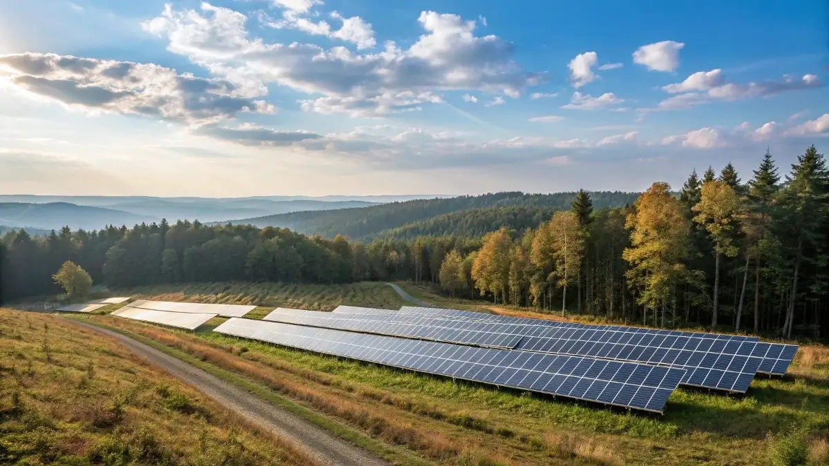Farma PV w górach