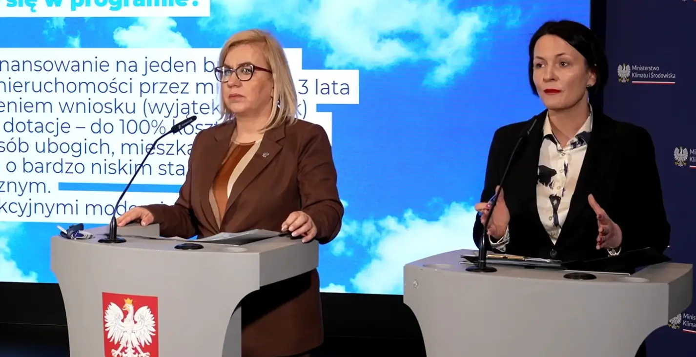 Konferencja prasowa dotycząca Czyste Powietrze 2025.