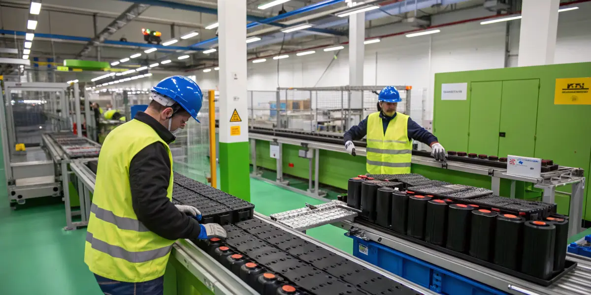Nowoczesna placówka do recyklingu baterii